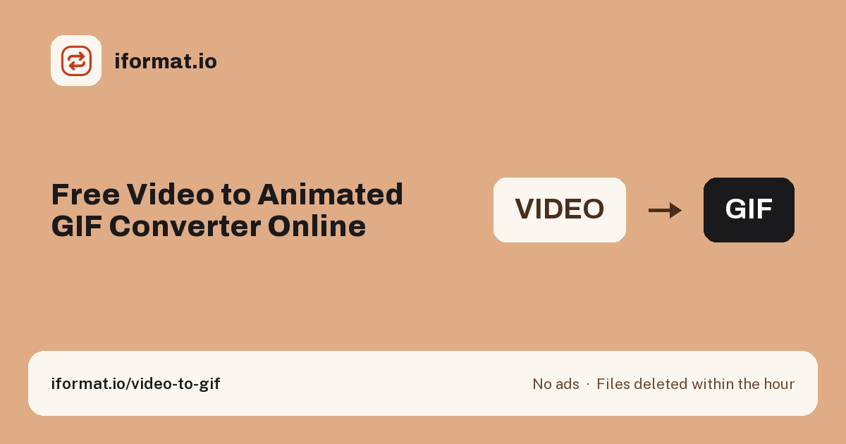 Free Video to Animated GIF Converter Online | iFormat.io
